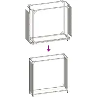 vidaXL Brandhoutrek 90x28x90 cm koudgewalst staal wit