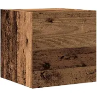 vidaXL 7-delig Tv-meubelset wandmontage bewerkt hout oud houtkleurig