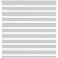vidaXL Zebra rolgordijn 150x150 cm stofbreedte 145,9 cm lichtgrijs
