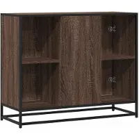 vidaXL Dressoir, bruin, eikenlook, 92x35x76 cm, houtvezel