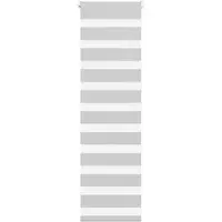 vidaXL Zebra rolgordijn 50x150 cm stofbreedte 45,9cm lichtgrijs