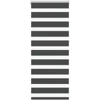 vidaXL Zebra rolgordijn 65x100 cm stofbreedte 60,9 cm zwart