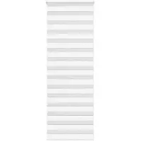 vidaXL Zebra rolgordijn 85x200 cm stofbreedte 80,9 cm polyester wit