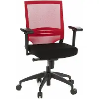 Hjh OFFICE PORTO BASE - Professionele bureaustoel Zwart / Rood