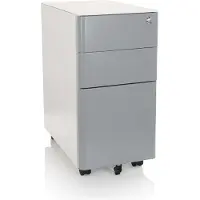 Hjh OFFICE Ladeblok COLOR I Staal wit / grijs