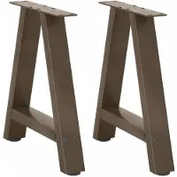 vidaXL Salontafelpoten 2 st A-vormig 50x(42-43) cm staal