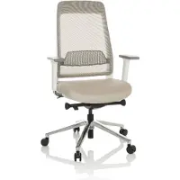 Hjh OFFICE Bureaustoel CHIARO T2 WHITE netstof / stof blauw / grijs