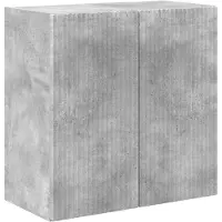 vidaXL TV-wandmeubel, 59,5 x 31 x 60 cm, betonkleur, houtvezel