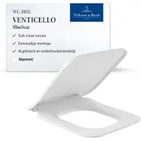 Villeroy & Boch Venticello Slimseat Line closetzitting softclosing en quickrelease Wit