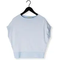 NUKUS Dames Tops & T-shirts Wies Top Lurex - Lichtblauw - Maat XXL