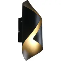 Freelight Wandlamp Letto H 31 cm zwart