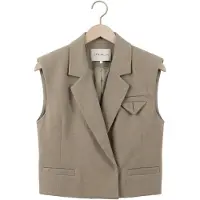 Copenhagen Muse Dames Blazers Cmtailor-short-waistcoat - Taupe - Maat L