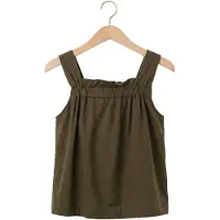 My Essential Wardrobe Dames Tops & T-shirts Mwdlas Florence Top - Khaki - Maat 44