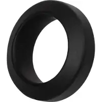 Rimba - Siliconen Cockring - Zwart Ø 26 mm