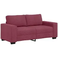 vidaXL 2-zitsbank wijnrood 180x77x82 cm stof