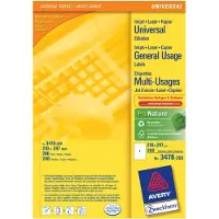 Avery Zweckform 3478-200 Universele etiketten, ultragrip, 210 x 297 mm