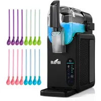 Bardi Slush Hero Combi – Slushmachine - Slush Puppy Maker 2,6L + 12 Slush Lepelrietjes – Voor Slushies, Milkshakes, Frappé & Frozen Cocktails – Zelfreinigend – Zwart