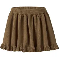 Lil´ Atelier Meisjes Rokken Nmfkopa Knit Skirt Lil - Bruin - Maat 116