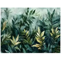 WALLARENA - Fotobehang - 250x175 cm - groene bladeren natuur voor slaapkamer en woonkamer