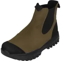 Woden Chelsea boots 'Magda' olijfgroen / zwart