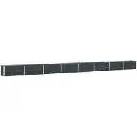 vidaXL - Plantenbak - Antraciet - 770 - x - 50 - x - 45 - cm - Gegevens - staal
