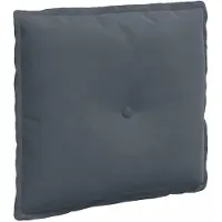 vidaXL Rugkussen Donkergrijs 50 x 45 cm Corduroy stof