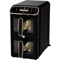 Berlinger Haus BH9802 Airfryer 11 l 2460 W Anti-aanbaklaag, Heteluchtfunctie, Kijkvenster, Timerfunctie, Digitale timer, 2 gescheiden temperatuurregelaars