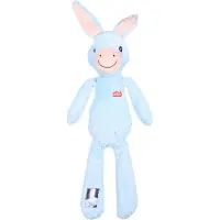 Zolux furry farm ezel hassan pluche met touw blauw 69x23x9,5 cm