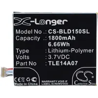 123accu Blu TLE14A07 accu (1800 mAh, huismerk)
