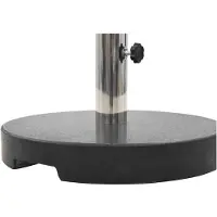 vidaXL Parasolvoet rond 20 kg graniet zwart