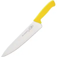 Dick koksmes 25,5cm kleurcode geel