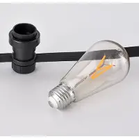 PrikkabelLED Prikkabel set met 3,5W filament lampen Ø60: optie dimbaar