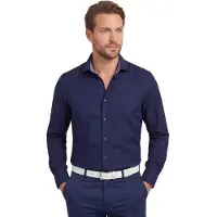 Olymp overhemd Luxor 24/Seven navy Modern Fit effen