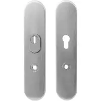 GPF bouwbeslag GPF Veiligheidsschilden comfort SKG*** 248x52mm afgerond PC72