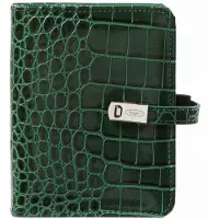 Kalpa 1311-09 hervulbare Pocket Ringband Organizer Croco Bos Groen 1 week per 2 paginas 2026-2027-2028