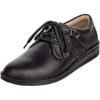 Finn Comfort Veterschoen 'Schnürschuh Herren 96100-070099 Echtleder in schwarz' zwart