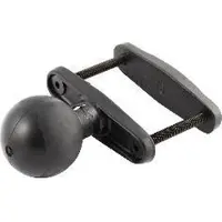 Ram Mounts RAM 3 Maximale Breedte Klemvoet met D-maat 2,25 Diameter Bal, Smartphonehouder, Zwart