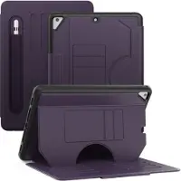Mobigear Tablethoes geschikt voor Apple iPad Air 2 (2014) Hoes | Magnetic Folio Bookcase + Stylus Houder - Paars