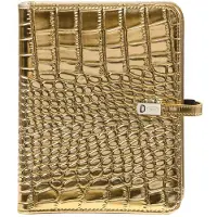 Kalpa 1011-14 hervulbare A5 Ringband Croco Goud 1 week per 2 paginas 2026-2027-2028