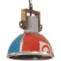 vidaXL Hanglamp industrieel rond 25 W E27 30 cm meerkleurig