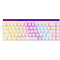 Ajazz NK68 – Mechanisch Gaming Toetsenbord – 68 Toetsen – Hot-Swappable – RGB Verlichting – Bedraad – Compact QWERTY - Wit