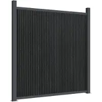 vidaXL Schuttingpaneel 1218x186 cm HKC grijs