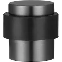 Intergriff Deurstopper voor vloermontage 25x30mm gun metal PVD gecoat