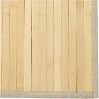 vidaXL Vloerkleed vierkant 100x100 cm bamboe lichtnaturel