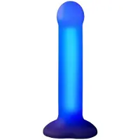 Strap-On-Me - Glow-LED Dildo - Paars - Maat M