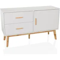 Hjh LIVING Dressoir met 2 lades en 1 deur. TAROLO Kommode, 120x40x72 cm