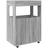 vidaXL Drankkar 60x39,5x89 cm bewerkt hout grijs sonoma eikenkleurig