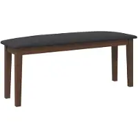 vidaXL Bank 110 cm massief hout rubber bruin