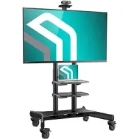 ONKRON TS18-81 Steun TV Op Wielen Voor LCD OLED Plasma Televisies Van 55 Tot 80 Inch Voorzien Van Twee Planken Voor Equ