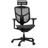 Hjh OFFICE Bureaustoel / Directiestoel ENJOY ULTRA GEN2 Netstof Zwart